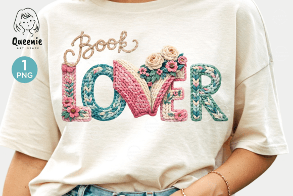 Faux Yarn Book Lover Embroidery Text Review