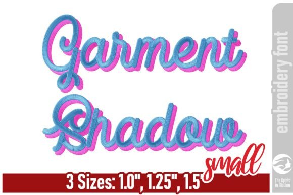Garment Shadow Embroidery Font - S Review
