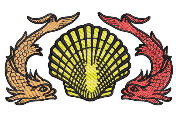 Seashell with Two Fish Embroidery Design Review